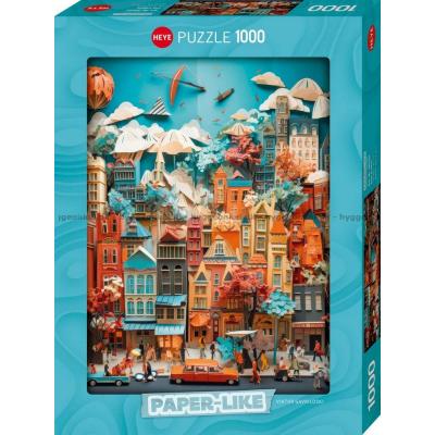 Bild av Papper: Färgstark stadskärna, 1000 bitar