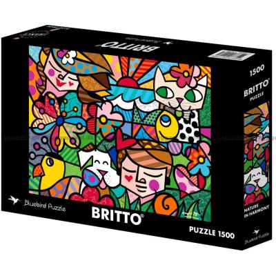 Bild av Britto: Vänner bland blommor, 1500 bitar