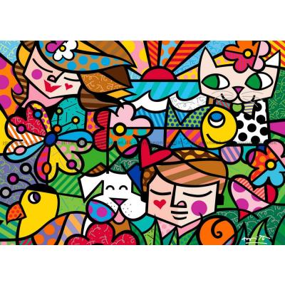 Bild av Britto: Vänner bland blommor, 1500 bitar