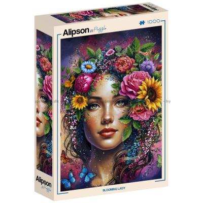 Bild av Färgstark blomsterkvinna, 1000 bitar