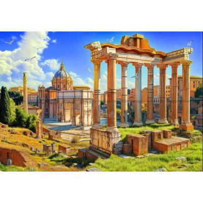 Bild av Forum Romanum i solsken, 1000 bitar