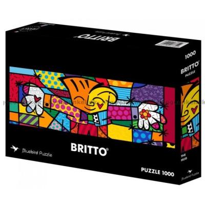 Bild av Britto: Färgglad kram - Panorama, 1000 bitar