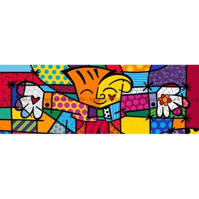 Bild av Britto: Färgglad kram - Panorama, 1000 bitar