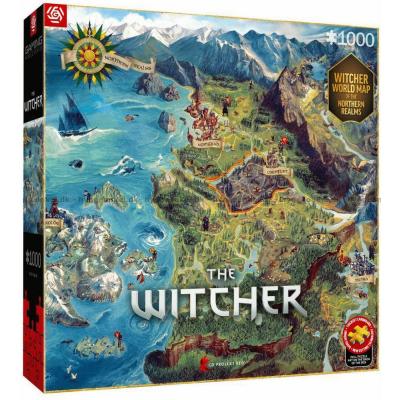 Bild av The Witcher: Karta över De Norra Kungadömena, 1000 bitar