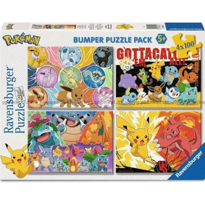 Bild av Pokemon, 4x100 bitar