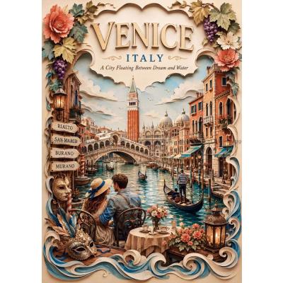 Bild av Storstäder i världen: Venedig, 1000 bitar