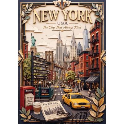Bild av Storstäder i världen: New York, 1000 bitar