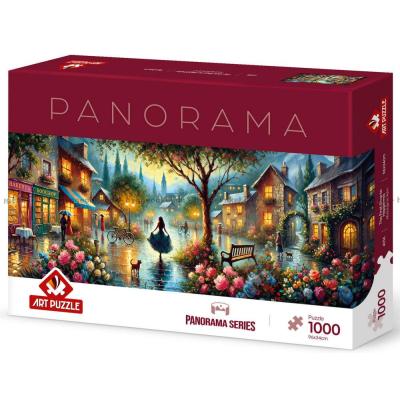 Bild av Kvällsstämning i staden - Panorama, 1000 bitar