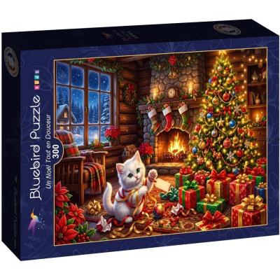 Bild av Katten och julgranen, 300 bitar