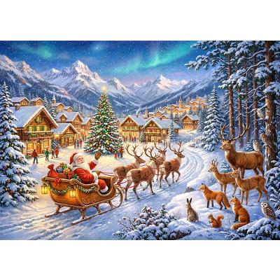 Bild av Jultomtens slädtur, 500 bitar