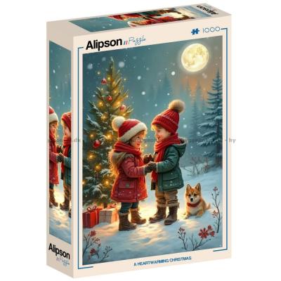 Bild av Julglädje i vinternatten, 1000 bitar