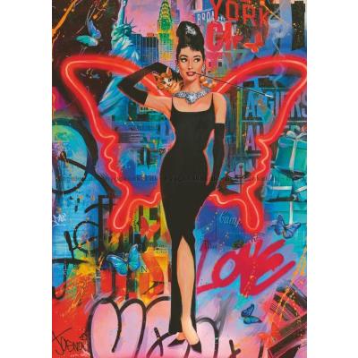 Bild av Audrey Hepburn, 1000 bitar