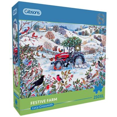 Bild av Vit jul på gården, 250 bitar
