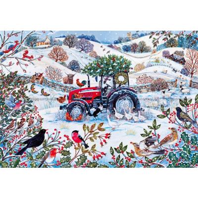 Bild av Vit jul på gården, 250 bitar