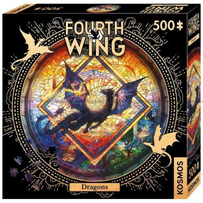 Bild av Fourth Wings: Drakarna - Runt pussel, 500 bitar