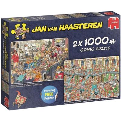 Jultomtens leksaksfabrik och Nyårsfesten, 2x1000 bitar