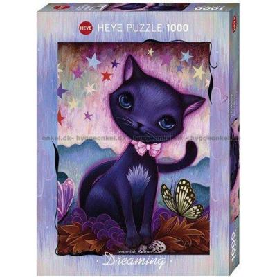 Ketner: Söt svart kattunge, 1000 bitar