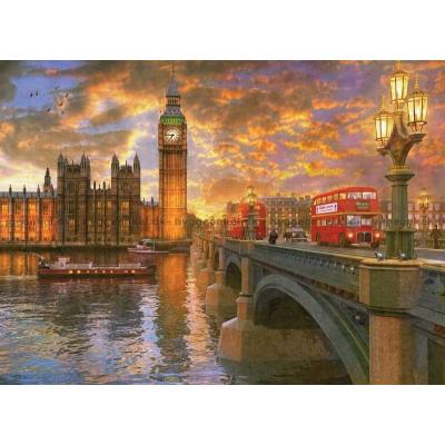 Davison: Westminster i solnedgång, 1000 bitar