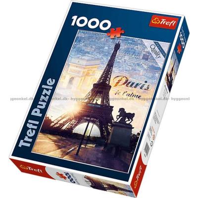 Paris vid gryning, 1000 bitar