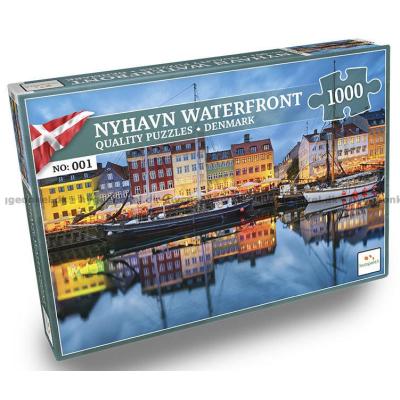 Nyhavn, Köpenhamn - Danmark, 1000 bitar