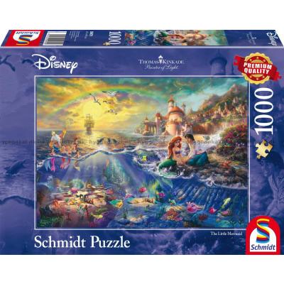 Disney: Kinkade - Den lilla sjöjungrun Ariel, 1000 bitar