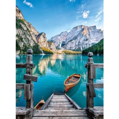 Bild av Braies-sjön, Italien, 500 bitar