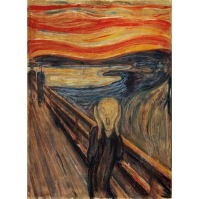 Bild av Edvard Munch: Skriet - Konst, 1000 bitar