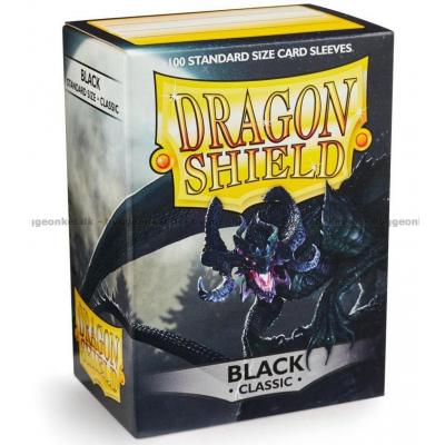 Sleeves: Dragon Shield - Black - 100 st 63 x 88 mm