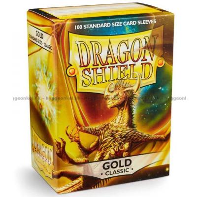 Sleeves: Dragon Shield - Gold - 100 stk 63 x 88 mm
