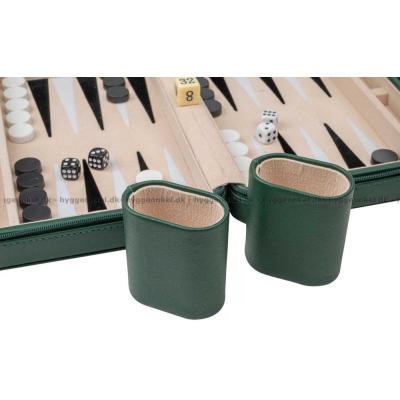 Bild av Backgammon: Grön 23 cm - Magnetiskt