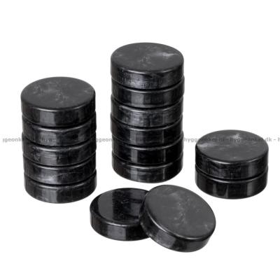 Bild av Backgammon: Extra brickor 28 mm (svart och vitt)