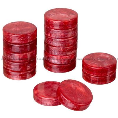 Bild av Backgammon: Extra bitar 34 mm (röda och vitt)