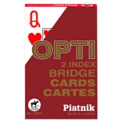 Bridgekort: Opti - Röd