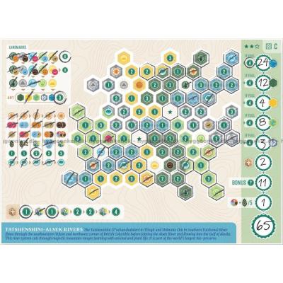 Bild av Cascadia: Rolling Rivers - Roll & Write