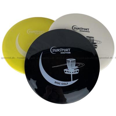 Bild av Disc golf: 3 discs - Svart/vit/gul