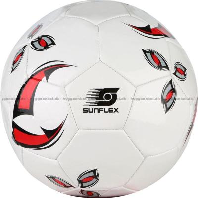 Fodbold: Hvid/rød - fra Sunflex