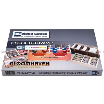 Bild av Gloomhaven - Jaws of the Lion: Insert - Folded Space (v2) sett uppifrån