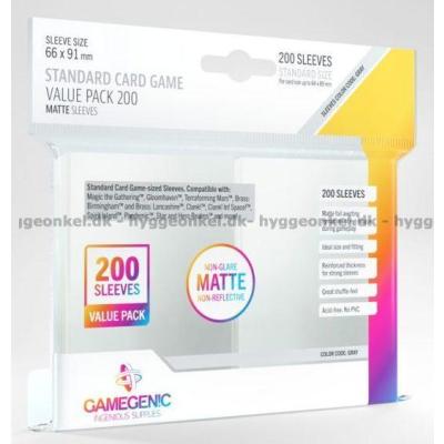 Plastfickor: Gamegenic - 200 st 66 x 91 mm - matt variant
