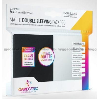Kortlommer: Gamegenic - Double Sleeving 2x100 st 64 x 89 mm - matt