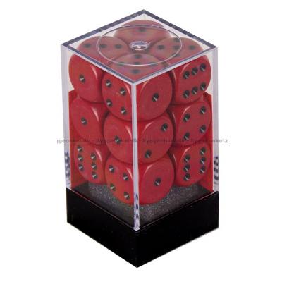 Tärningar: 12 st. (Red w/ black)