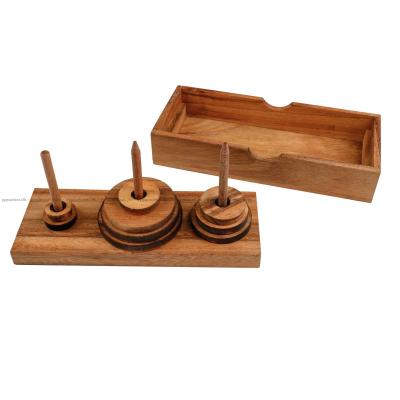 Bild av Tower of Hanoi: Mörkt trä