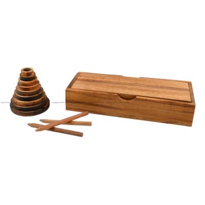 Bild av Tower of Hanoi: Mörkt trä